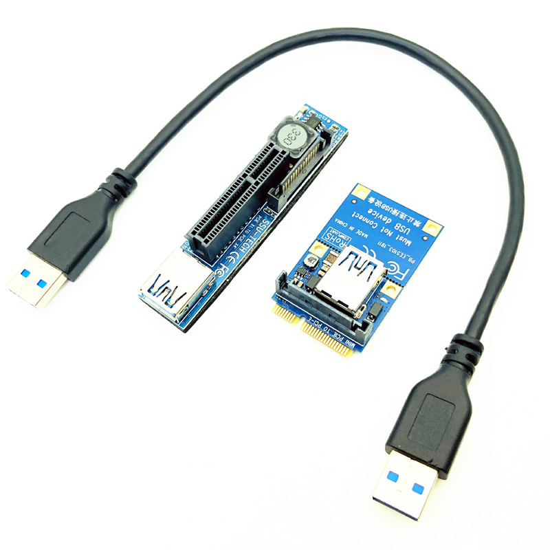 Pci-e riser mini pcie để pcie x4 mở rộng cổng adapter riser card pc card đồ họa kết nối 30cm cáp usb pcie extender riser