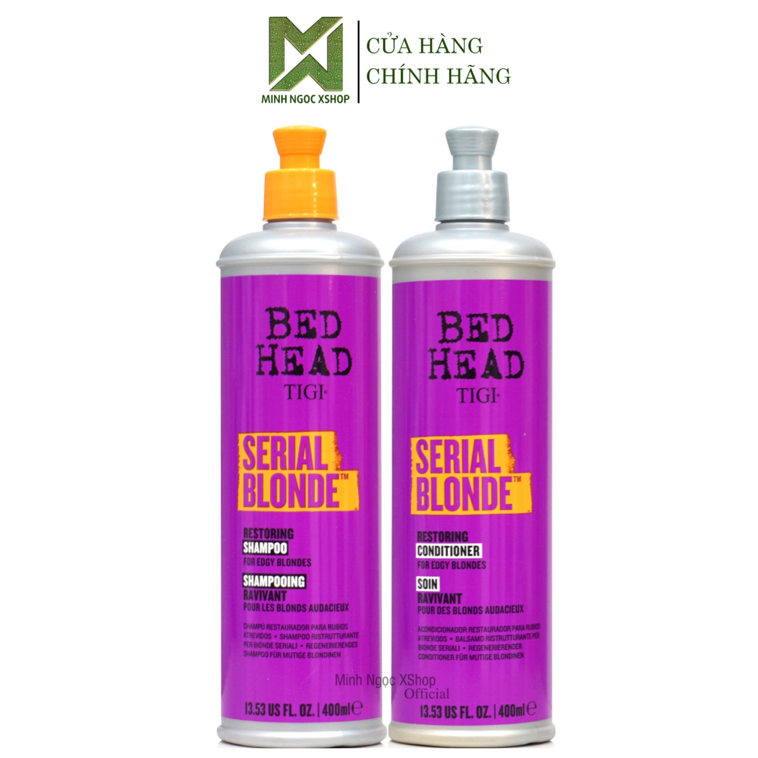 Dầu gội xả cho tóc tẩy Tigi Bed Head Serial Blonde 400ML chính hãng