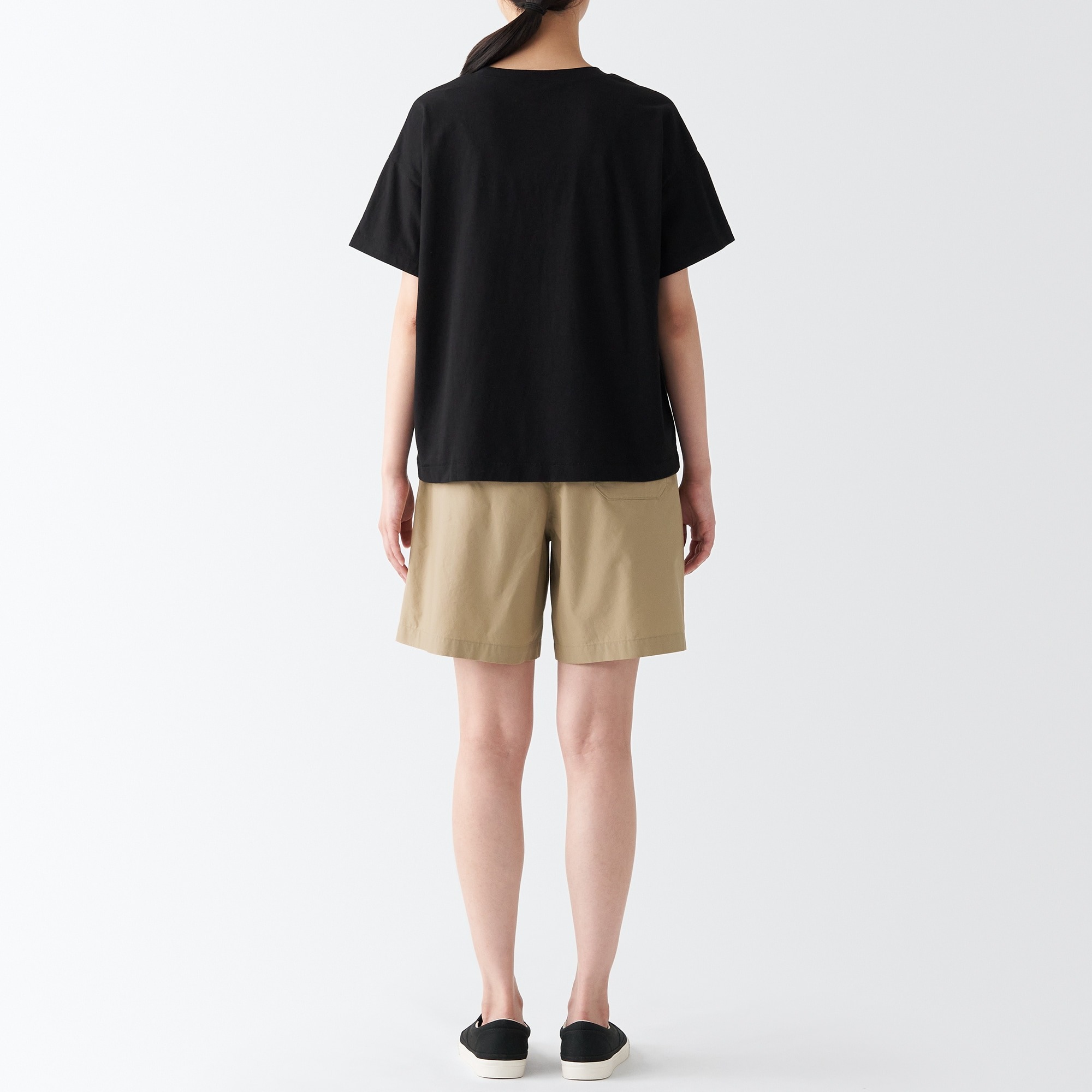 MUJI Quần Short Vải Broadcloth Washed