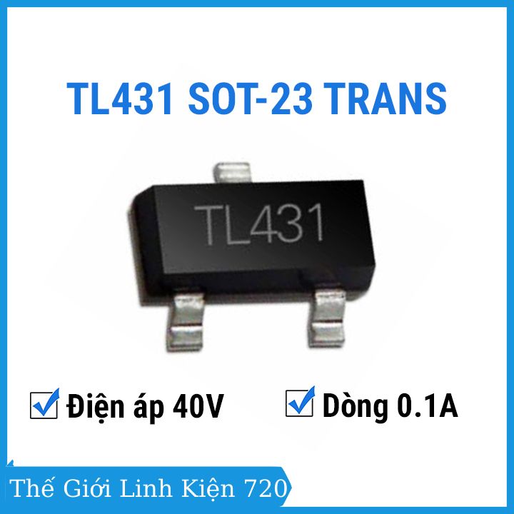 Bộ 5 transistor tl431 sot-23 điện áp 40v 0.1a