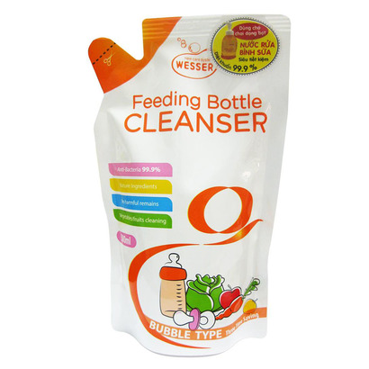 [HCM]Nước rửa bình sữa Wesser túi 500ml