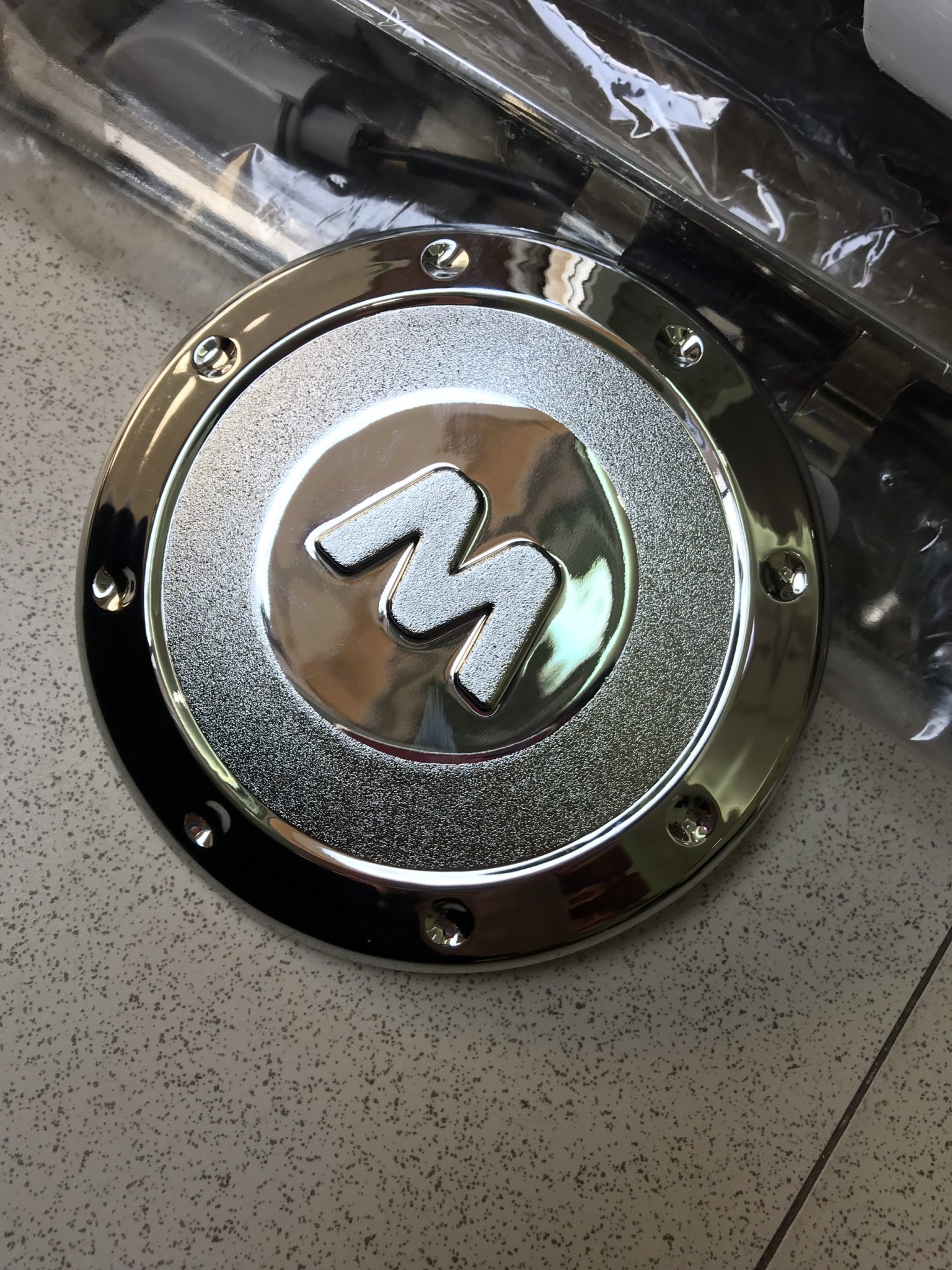 Ốp nắp bình xăng  mạ crom sáng bóng xe Matiz 3,Spark 2007-2011 form cũ