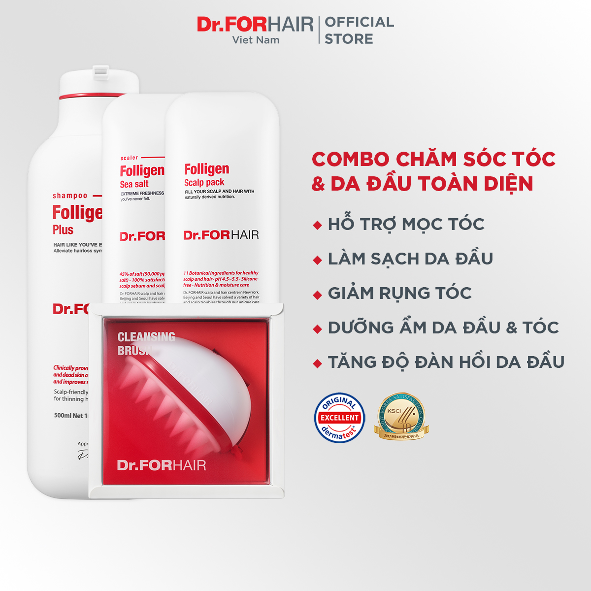Combo chăm sóc tóc toàn diện Dr.FORHAIR