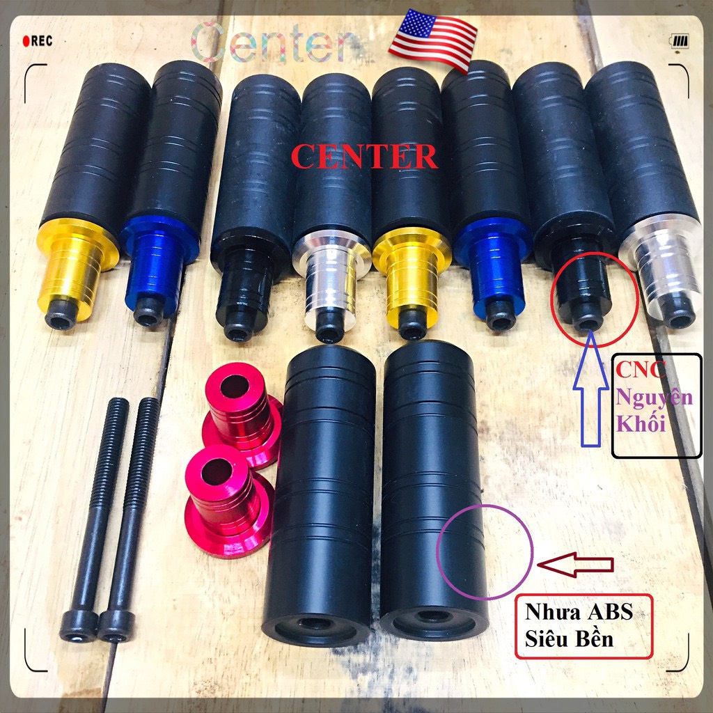 Gù chống đổ sau cao cấp CNC & Cao su ABS