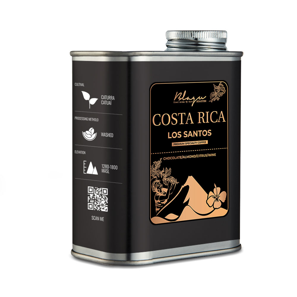 [Premium] Cà Phê Blagu Đã Rang Costa Rica Los Santos - Medium - 250g