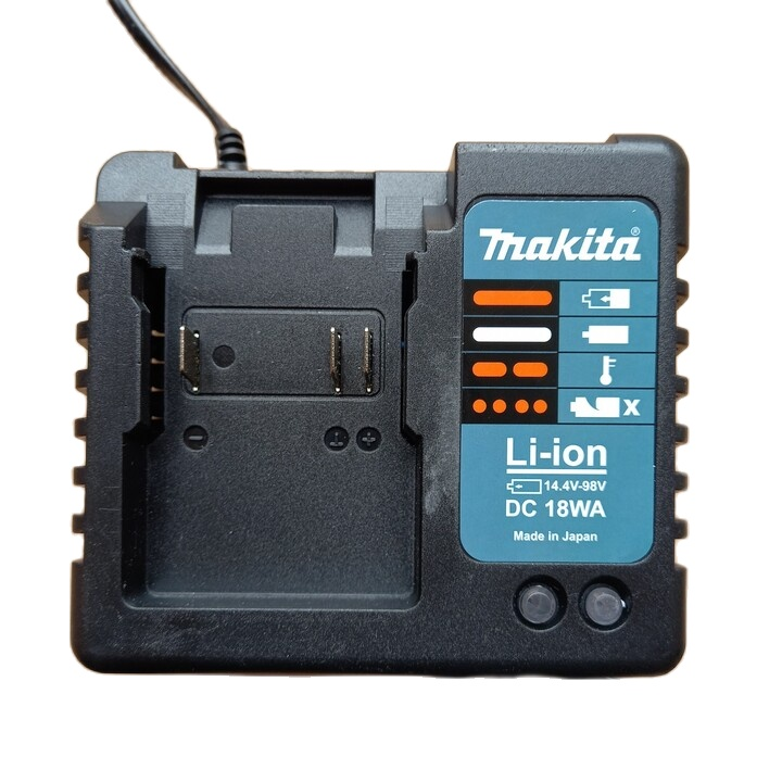 Sạc đế 21V, sạc các loại pin trượt Makita và pin TQ 18V 5S, dùng mạch sạc adaptor DC