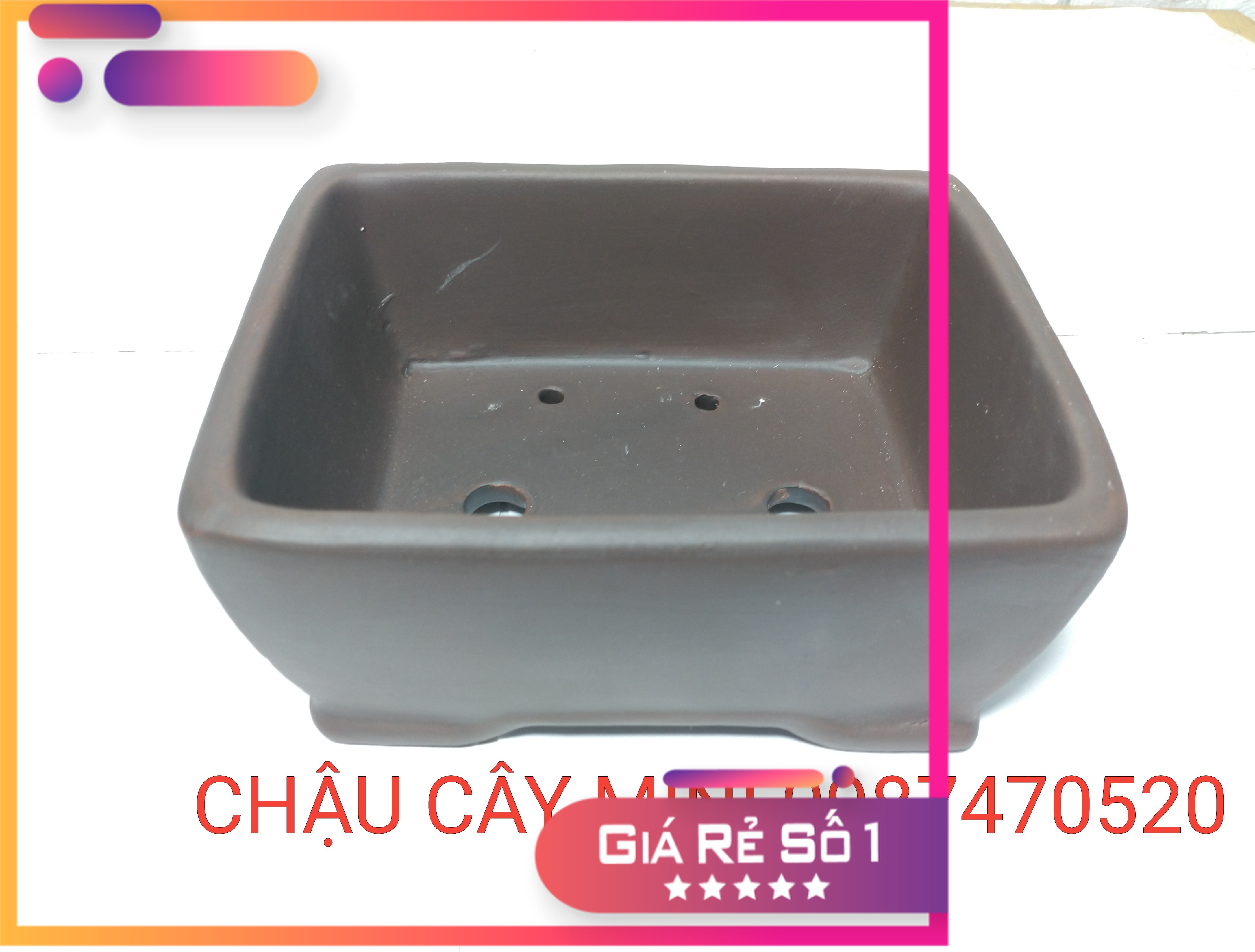 CHẬU MINI GIẢ TÀU N7,CHẬU CÂY MINI