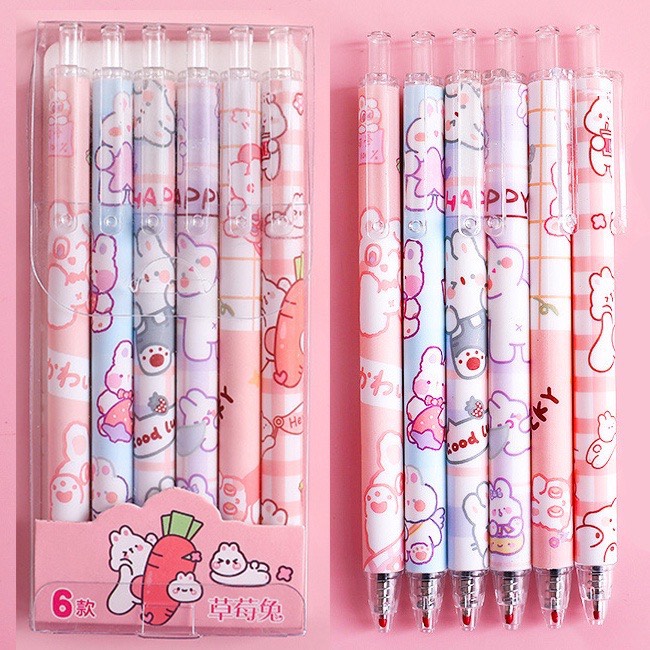 Bút Bi Mực Nước Mẫu Thỏ Cute
