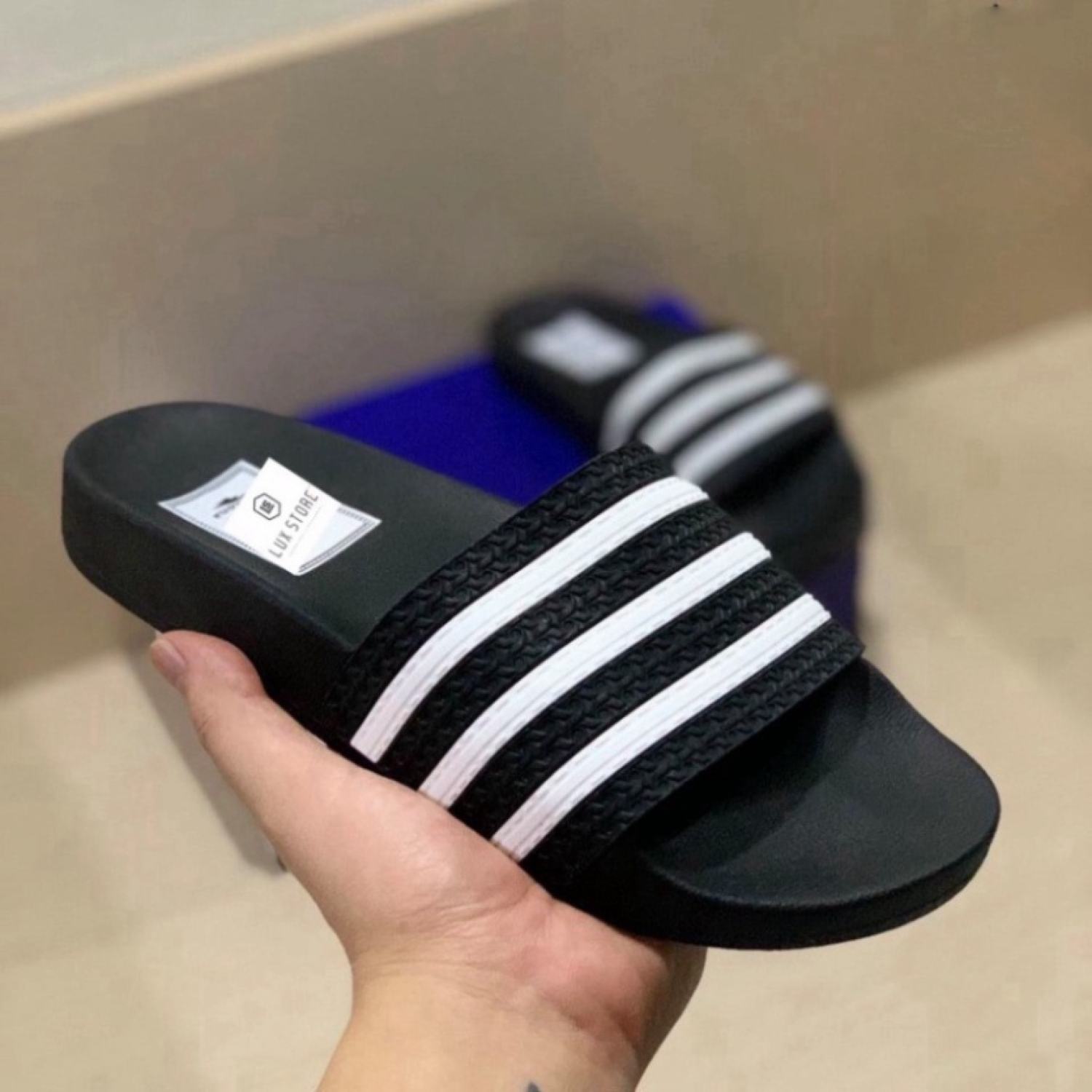 Dép Nam Dép Quai Ngang Cao Cấp ADIDAS 3 Sọc Ngang Hàng Kỹ 2023