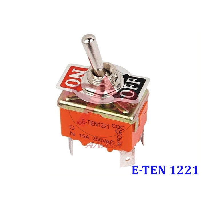 Công tắc gạt đôi e-ten 1221 15a/250v 2 chế độ on-off 4p