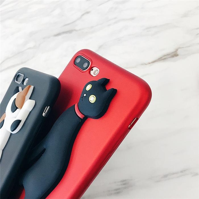 Ốp Lưng Dẻo Mèo Đuôi Dựng - Iphone 6, 6plus, 7, 7plus, 8, 8plus, X