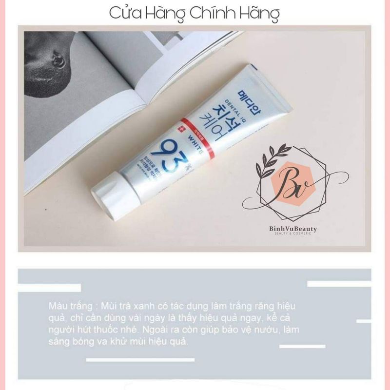 KEM ĐÁNH RĂNG TRẮNG RĂNG MEDIAN 93% HÀN QUỐC 120G