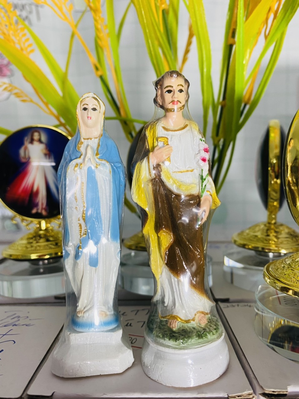 Tượng công giáo combo tượng Giuse và Maria lộ đức