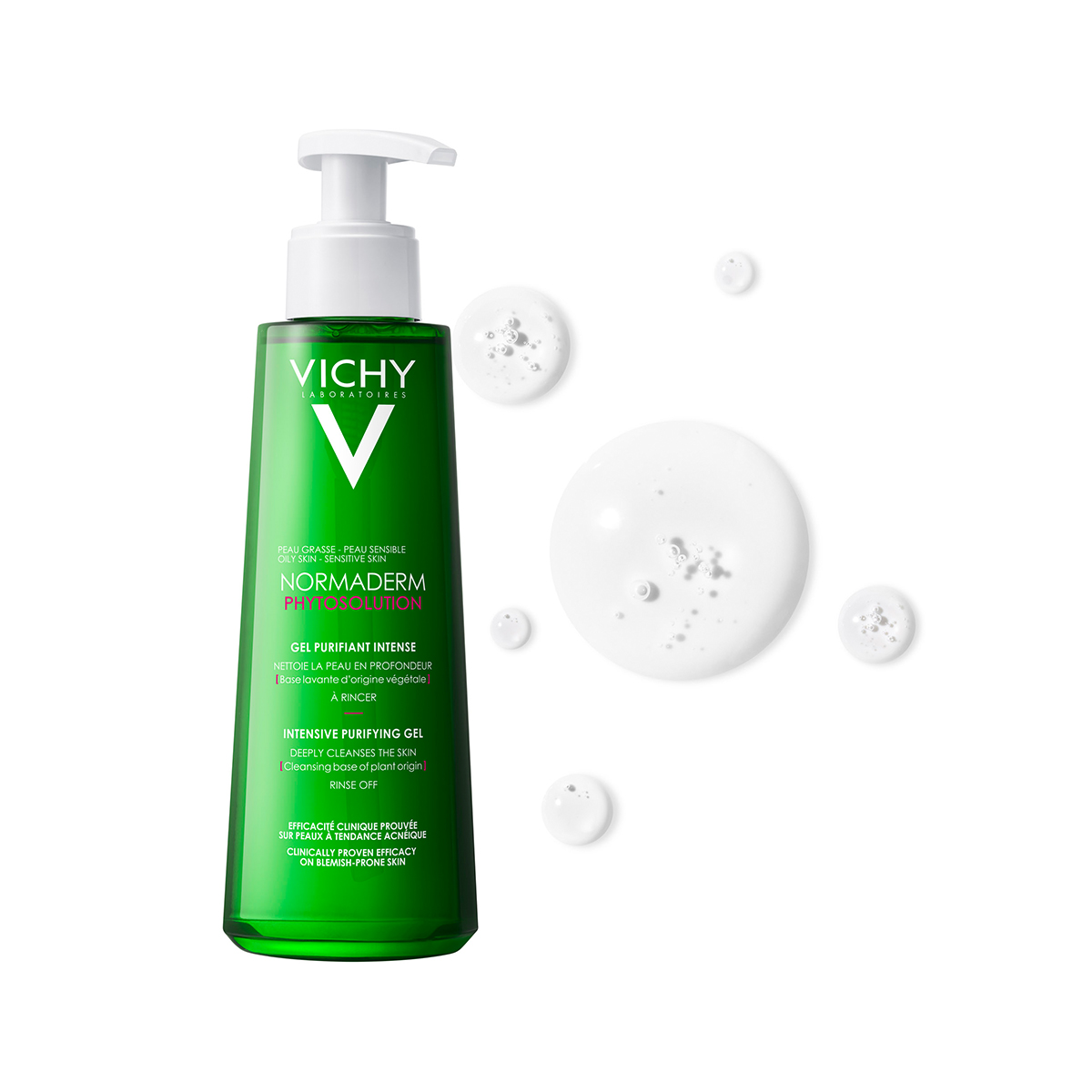 [GIẢM 20K ĐƠN 399K] Vichy Gel Rửa Mặt Cho Da Dầu, Mụn Normaderm Phytosolution 200ml