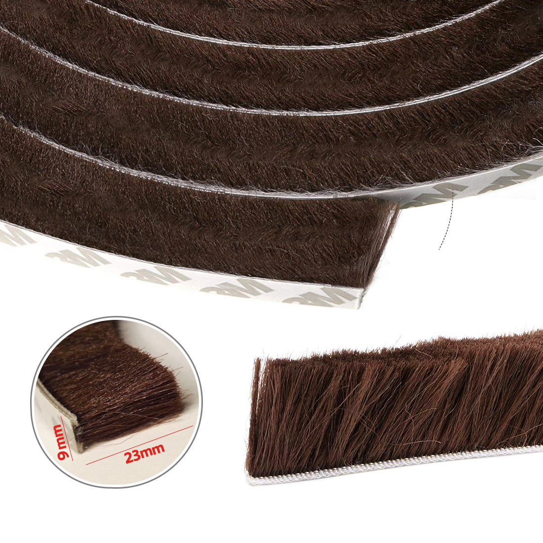 Ron Lông Nheo, Ron Sợi Lông Nheo Dán Khe Hở Khung Cửa Ngăn Bụi Côn Trùng-Gioăng dán cửa sợi lông