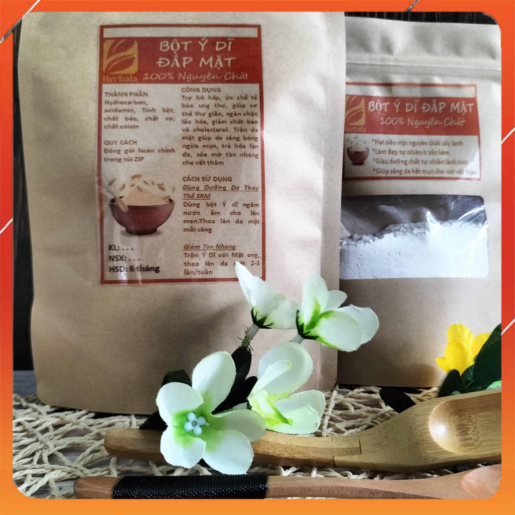 [500g, 1kg] Bột Ý Dĩ Nguyên Chất, Siêu Mịn