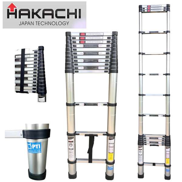 Thang nhôm rút gọn HAKACHI HT380CP - 3.8M