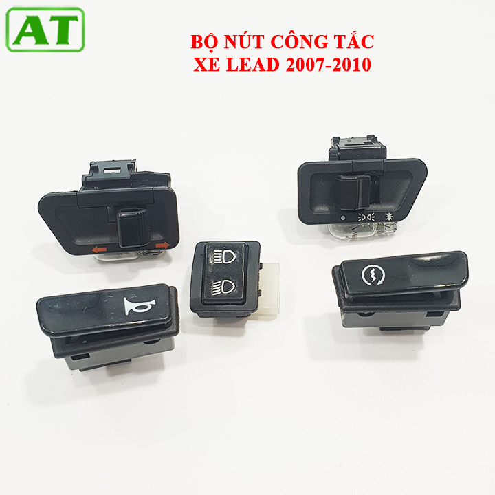Bộ 5 nút công tắc xe lead đời từ 2007 đến 2010