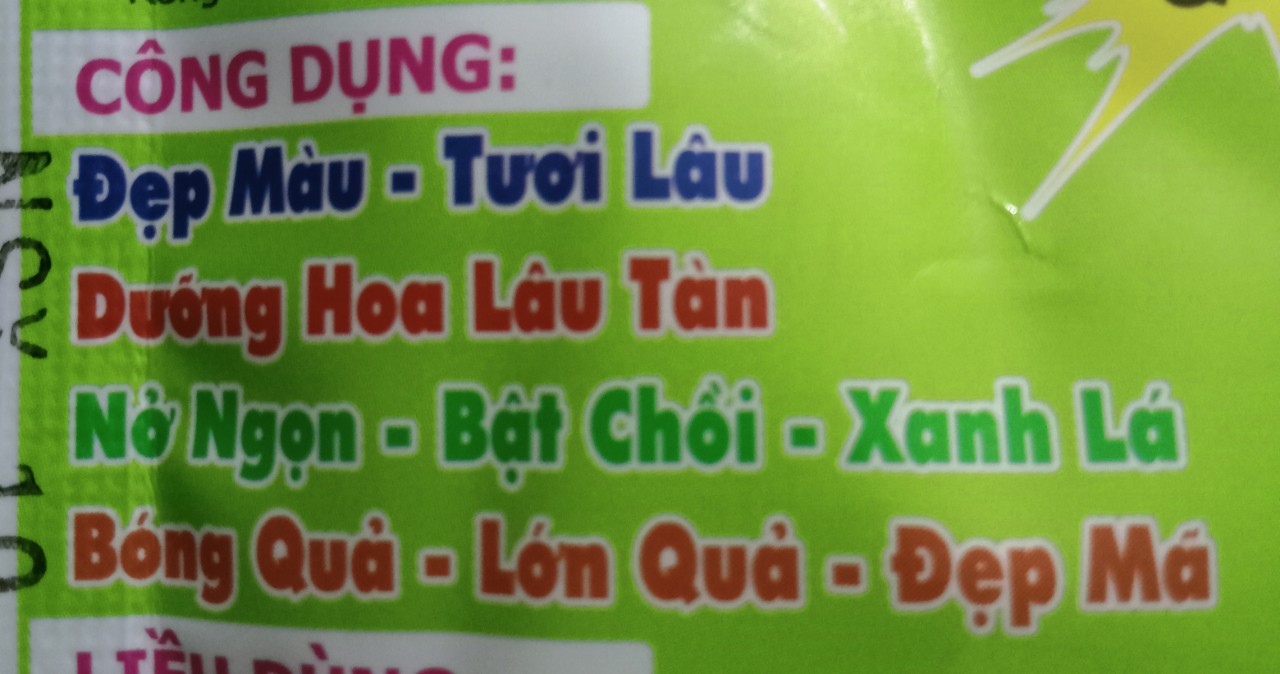 Phân bón béo mập (gói 70g) , mập ngọn, bật chồi nhanh, xanh lá