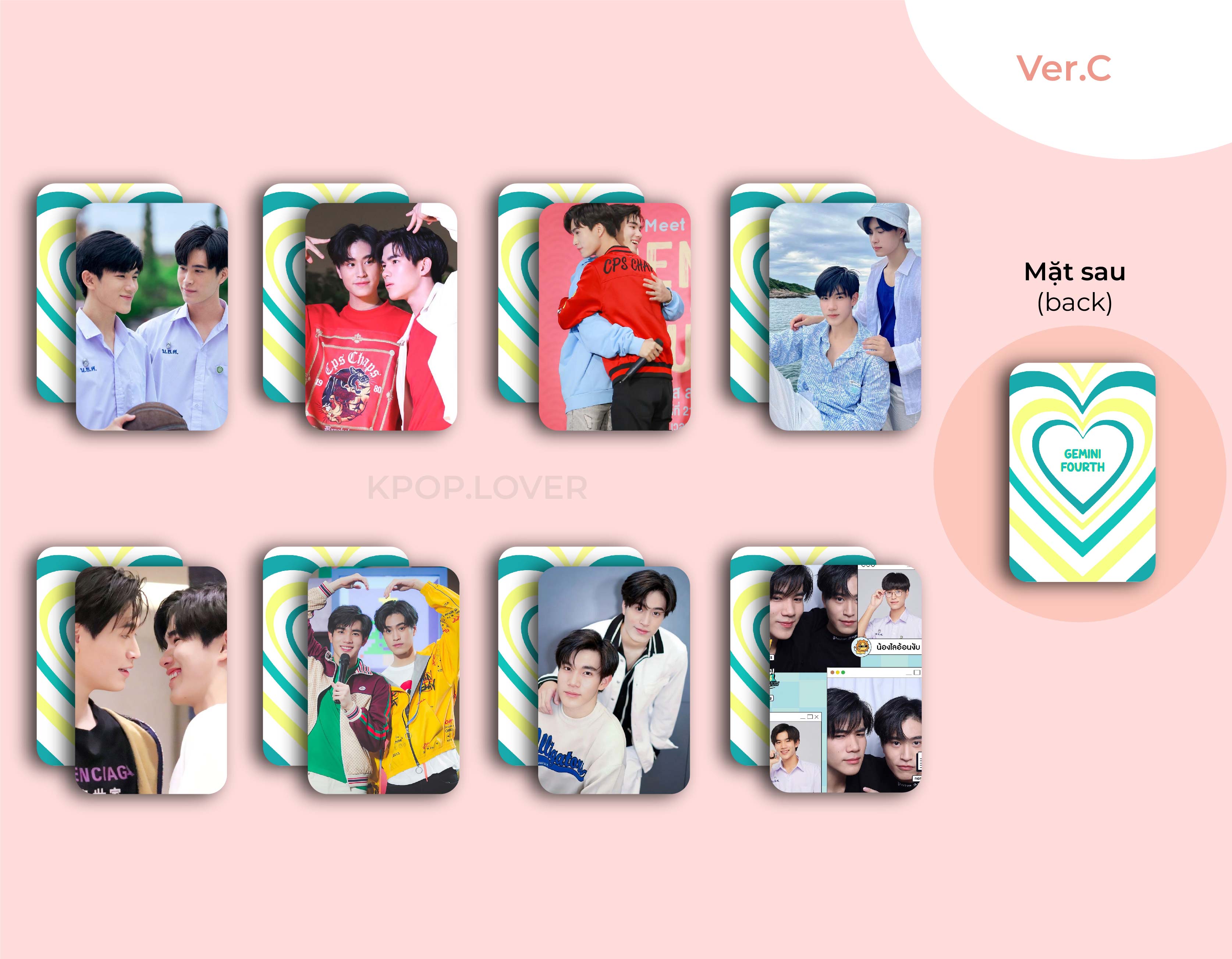 SET 8 CARD BO GÓC GEMINIFOURTH