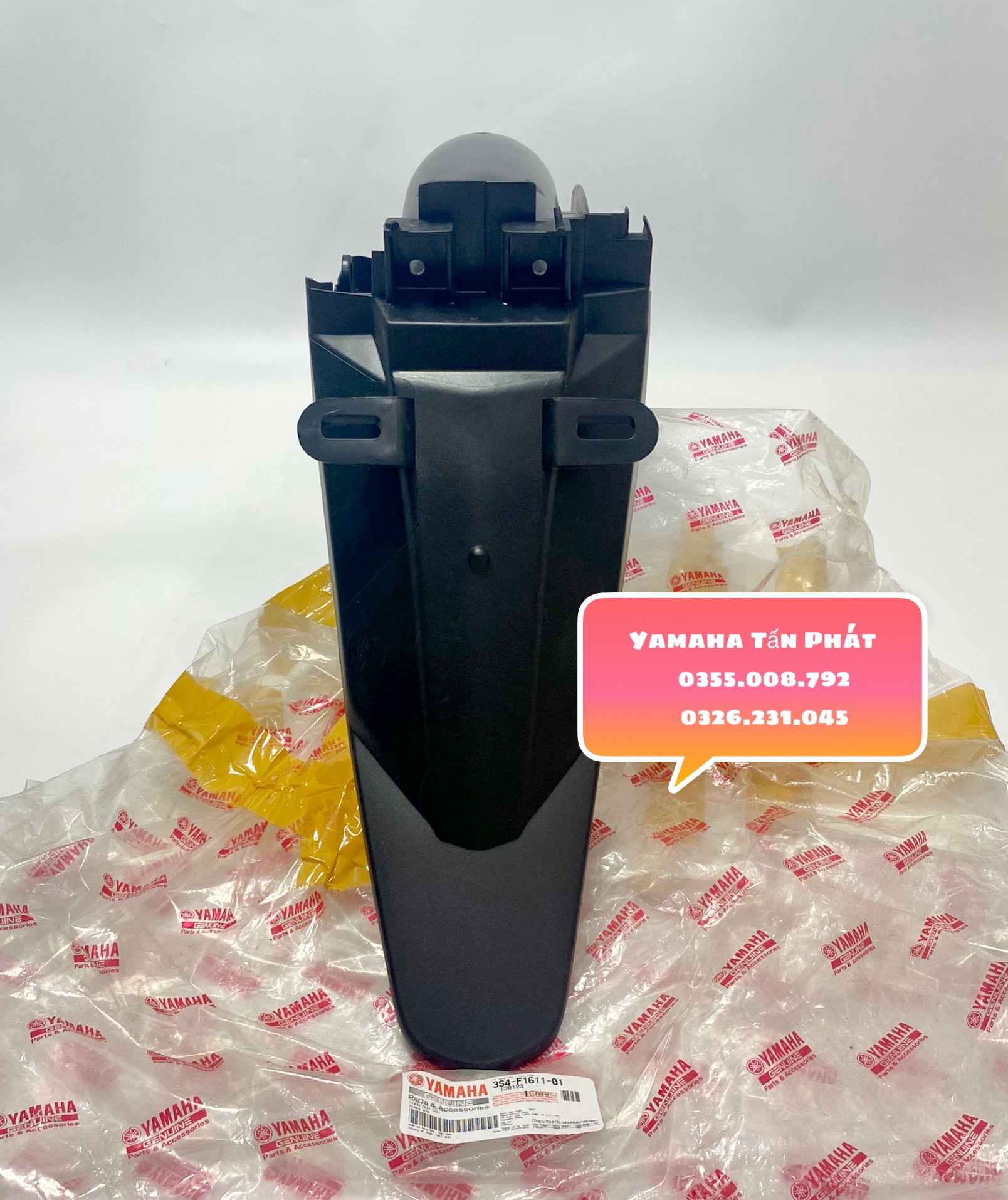 Đuôi biển số - chắn bùn sau sirius chính hãng yamaha