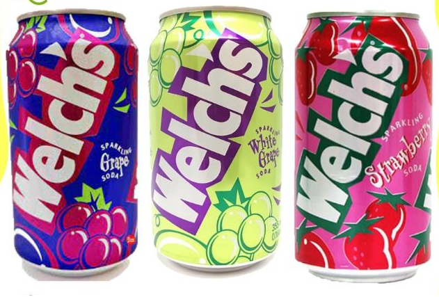 Nước Trái Cây Soda Welch's Hàn Quốc 355ml