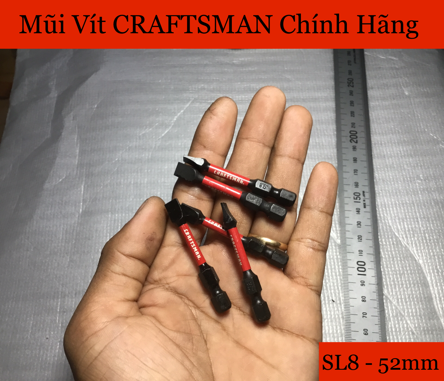 [HCM]Mũi Vít Dẹp CRAFTSMAN Chính Hãng Sl8