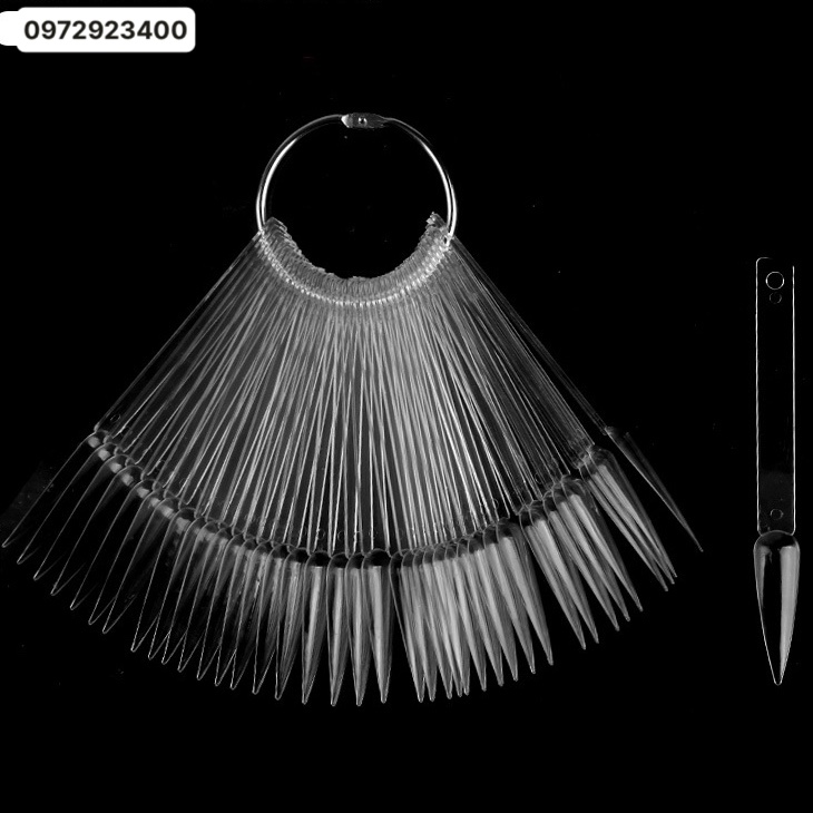 Móng Que Nhọn Tập Sơn ,Màu Đục ,Trong - Mini Nails