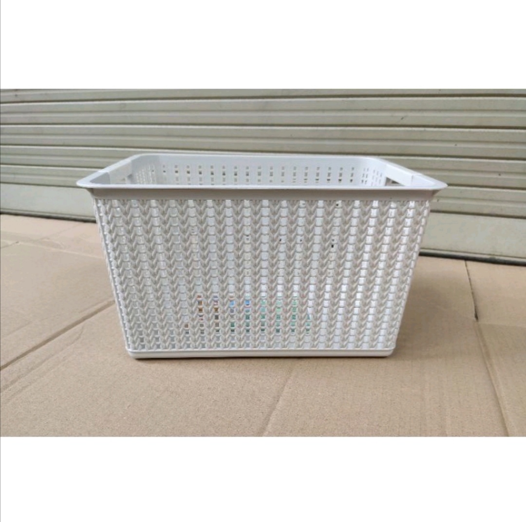 Rổ đan mây nhựa đựng đồ đa năng Việt Nhật, Giỏ đan đựng dụng cụ nhà bếp, quần áo gọn gàng, ngăn nắp (MI-360)