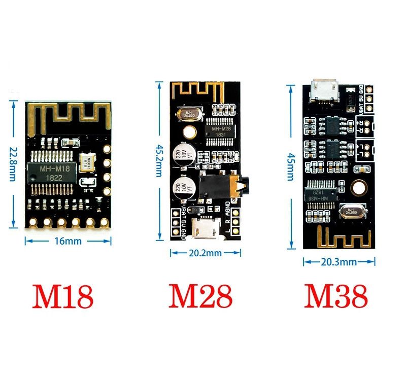 Bảng mạch thu tín hiệu bluetooth không dây mh-mx8 blt 4.2 mp3 m18 m28 m38