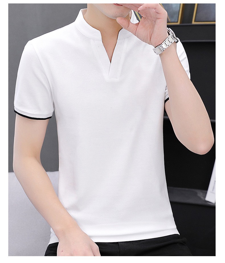 TOP ÁO THUN NAM CỔ TÀU TRỤ V TAY NGẮN MẪU MỚI 3 MÀU ĐƠN GIÃN MẠNH MẼ ĐƯỢC YÊU THÍCH NHẤT ÁO PHÔNG NAM 12