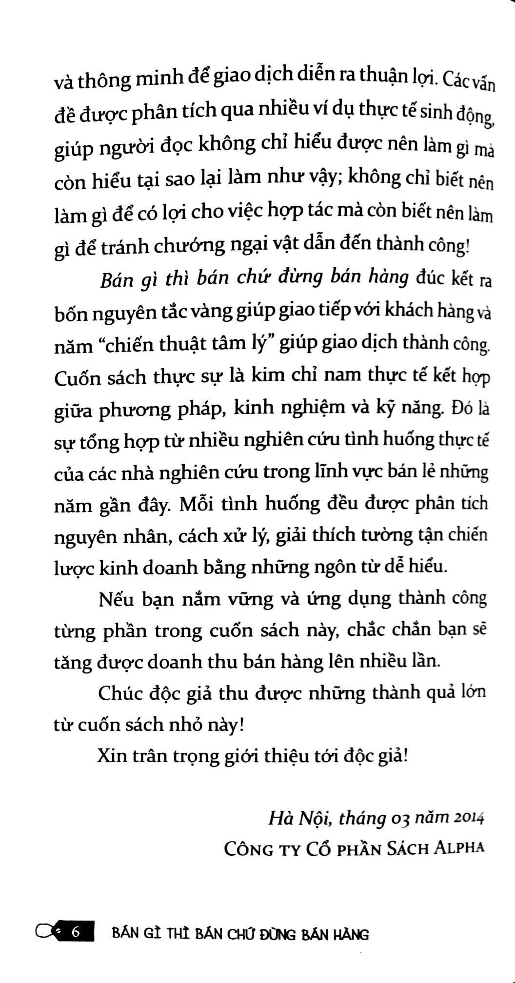Bán gì thì bán chứ đừng bán hàng