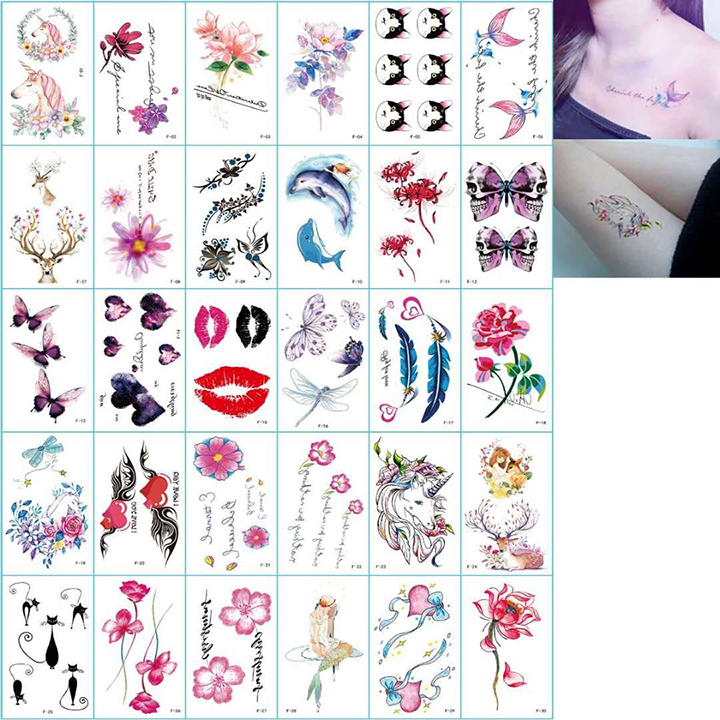 Set 30 miếng dán hình xăm