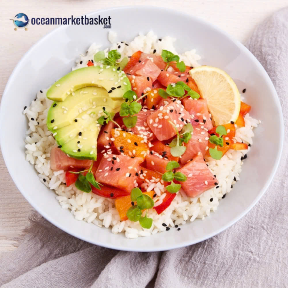 HCM - Cá hồi nhập khẩu cắt thỏi / Salmon Cut Cubes