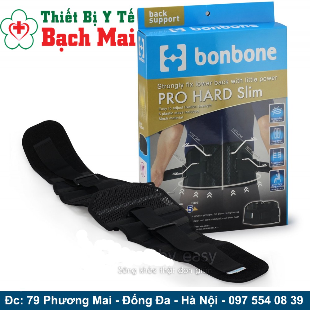 Đai Lưng Bonbone Pro Hard Slim [Nhật Bản] - SIZE L 80-100cm