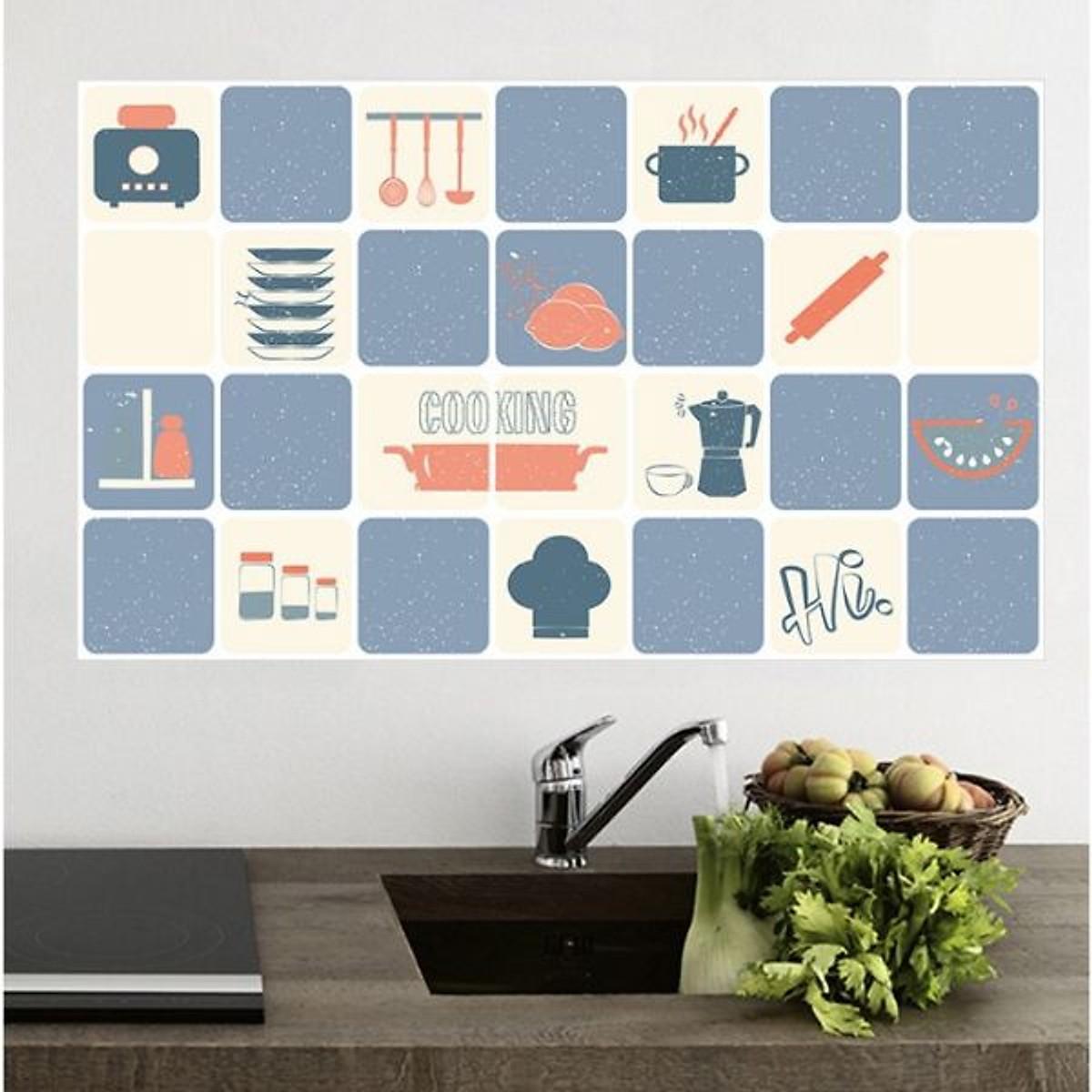 Giấy Dán Bếp Cách Nhiệt Họa Tiết Cao Cấp Siêu Bền