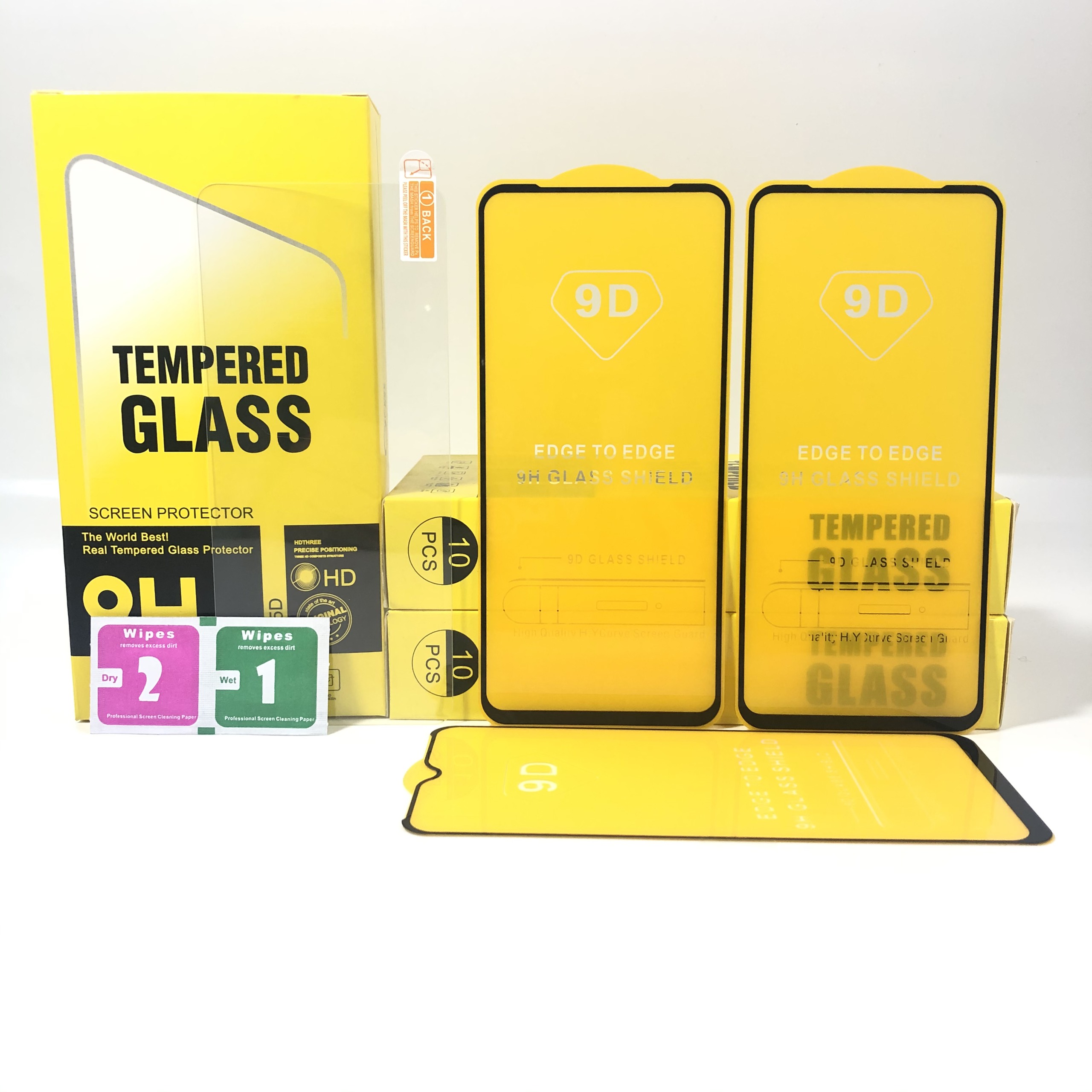 Kính cường lực Xiaomi Redmi Note 9 full màn hình và trong suốt cảm ứng mượt tặng kèm khăn lau