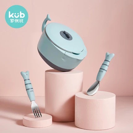 Bộ Dụng Cụ Ăn Dặm Giữ Nhiệt Cho Bé - KUB