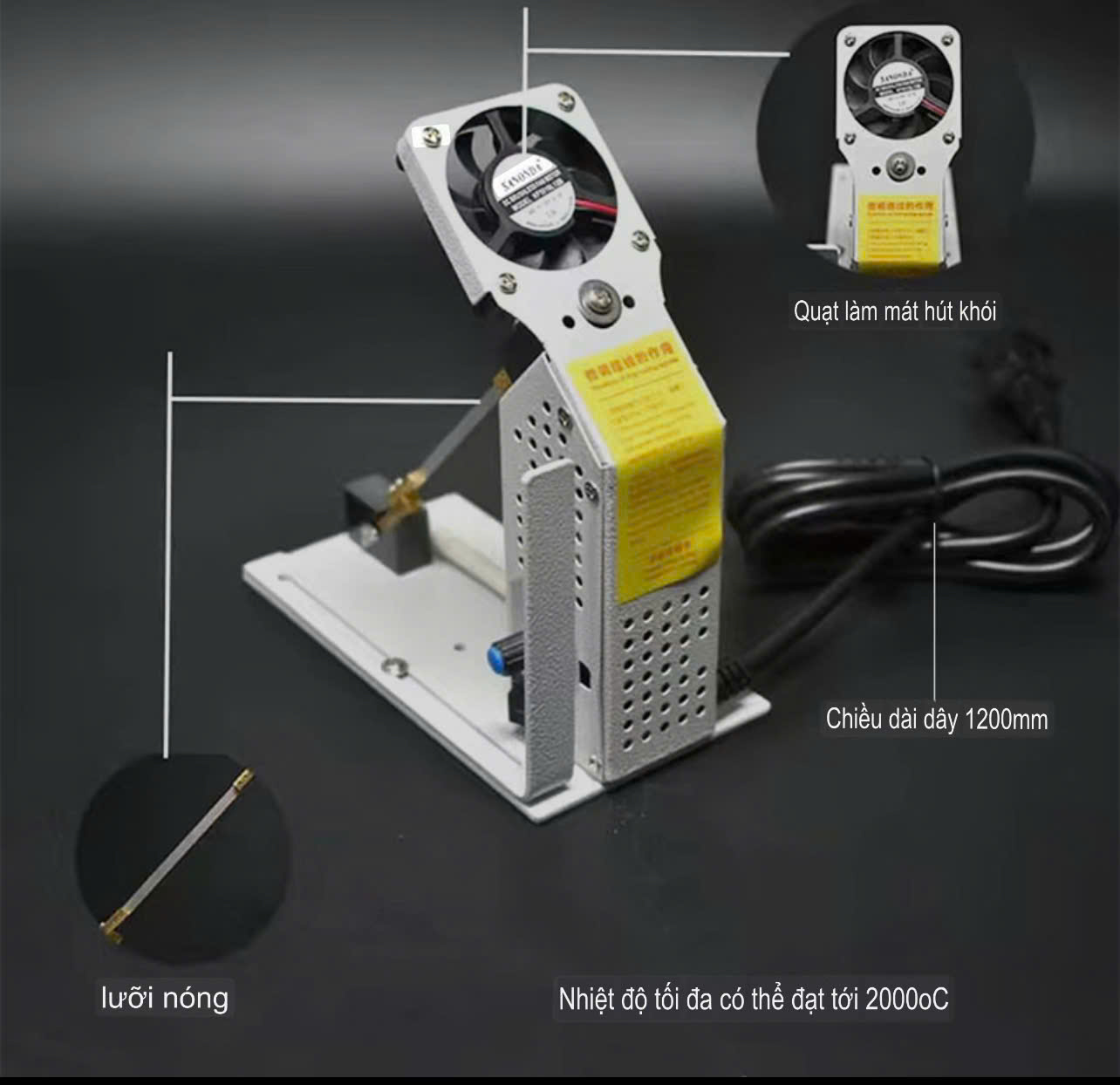 Máy cắt mác dây đai mini C-180 được sử dụng trong ngành may mặc(Tặng kèm 1 lưỡi thay thế)