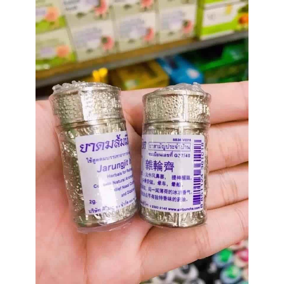 Ống dầu hít mũi giảm viêm xoang thái lan 2g
