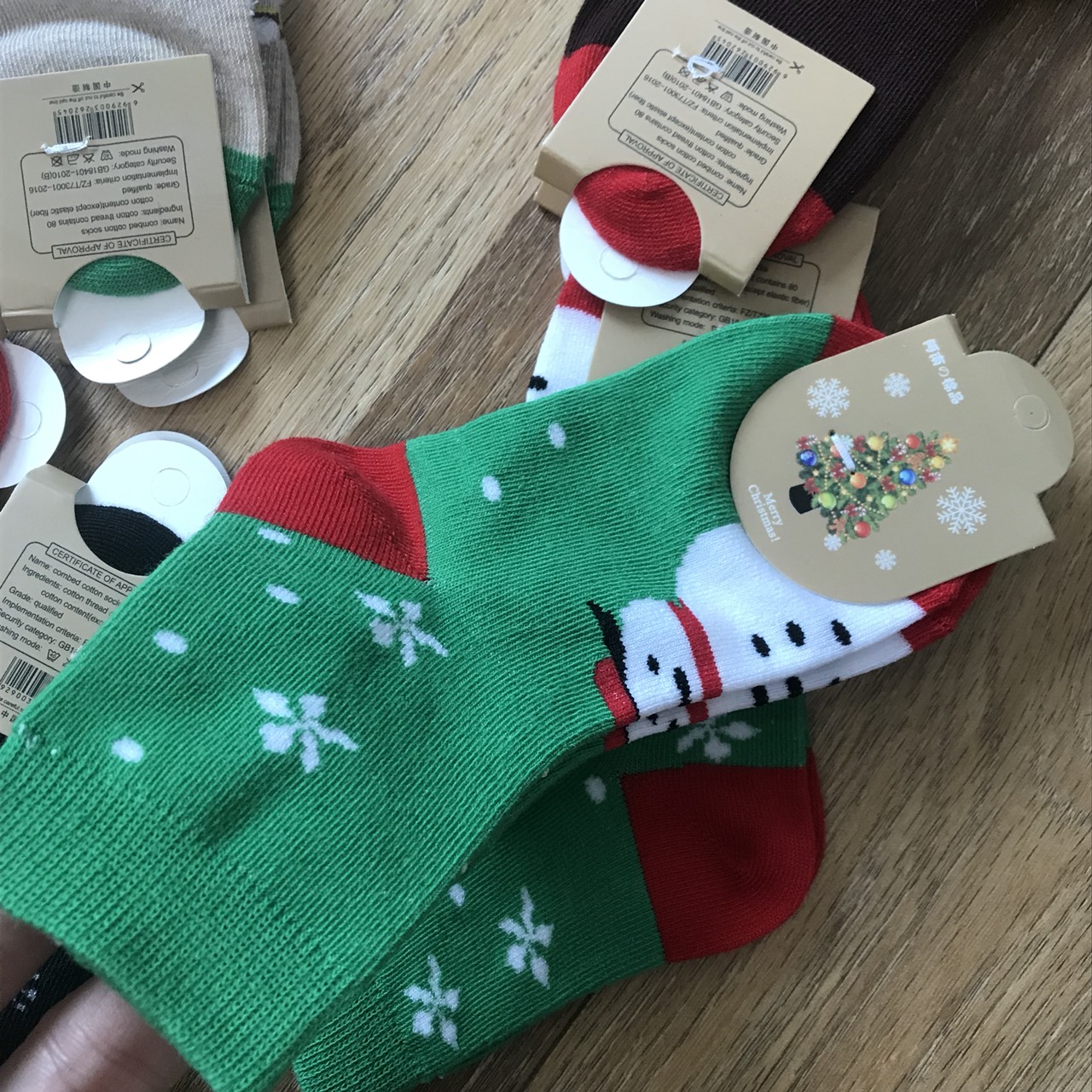Combo 10 tất Noel cao cổ siêu xinh cho bé