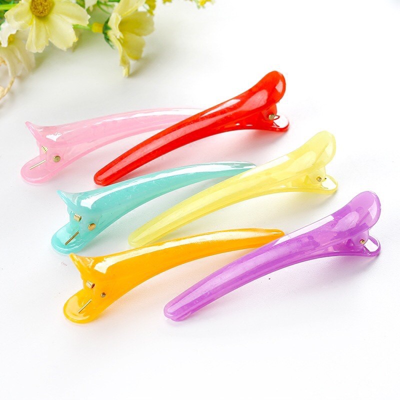Kẹp mỏ vịt sử dụng giữ tóc khi uốn, ép ( Combo 2 cái )