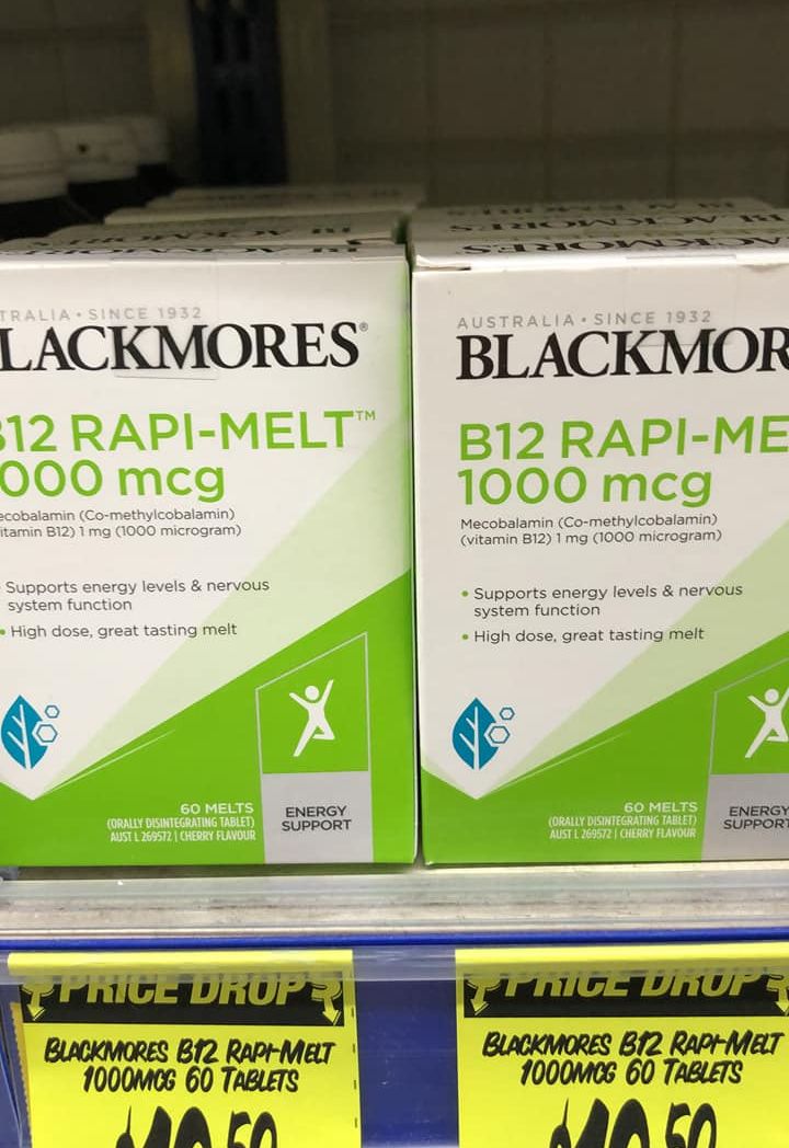 Blackmores B12 Rapi-Melt 1000 Mcg