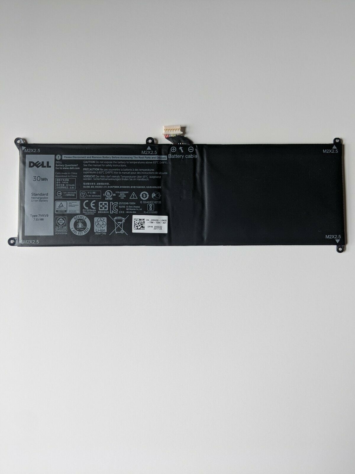PIN LAPTOP DELL XPS 12 9250