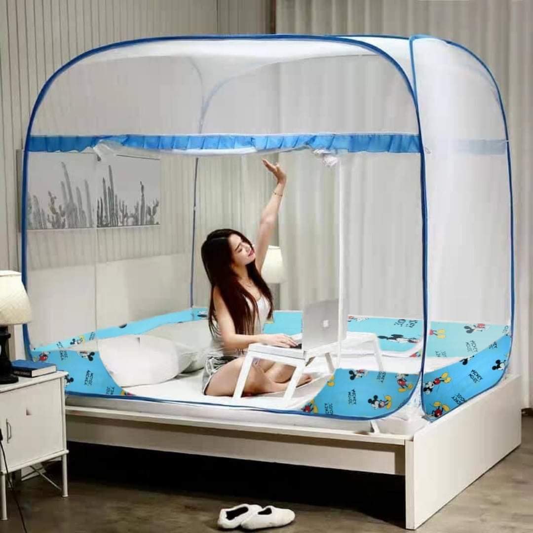 màn ngủ chống muỗi tiến đạt có chân viền