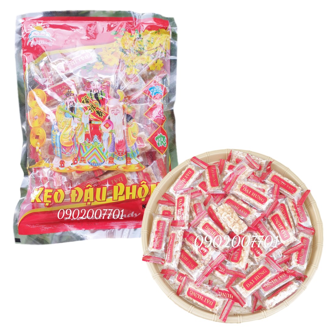 Gói 450 Kẹo Đậu Phộng Đại Hưng Đặc Biệt Thơm ngon-bánh mứt tết- đồ ăn vặt-ăn vặt