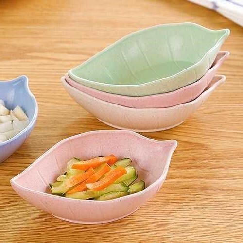 Chén Đựng Gia Vị Hình Chiếc Lá Nhựa Lúa Mạch A1141
