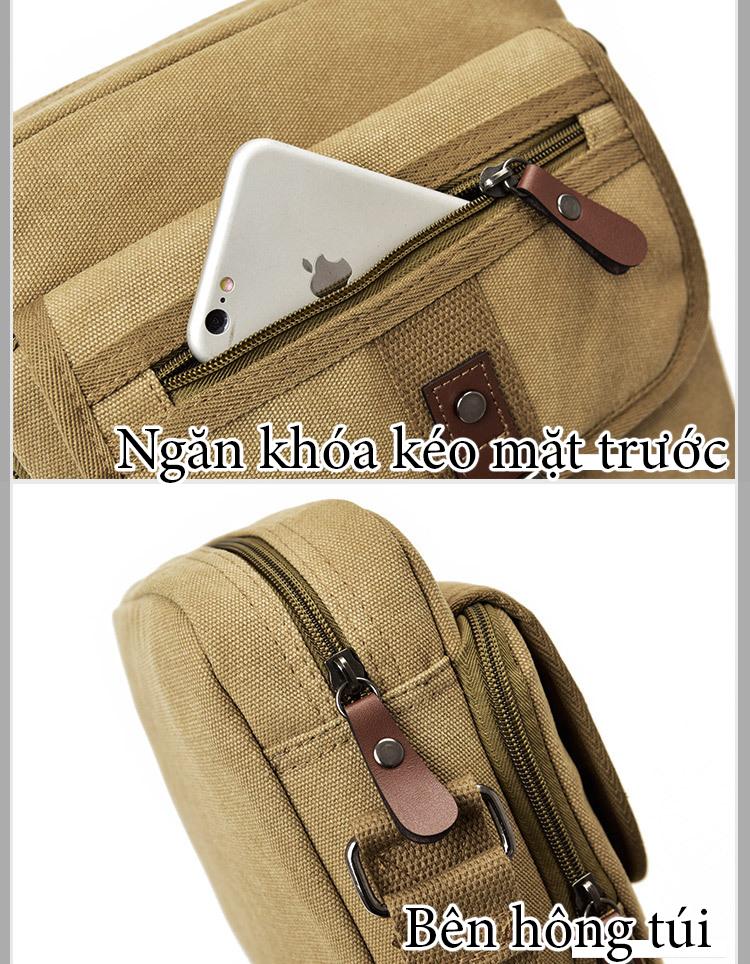 Túi đeo chéo vải bố thời trang cao cấp