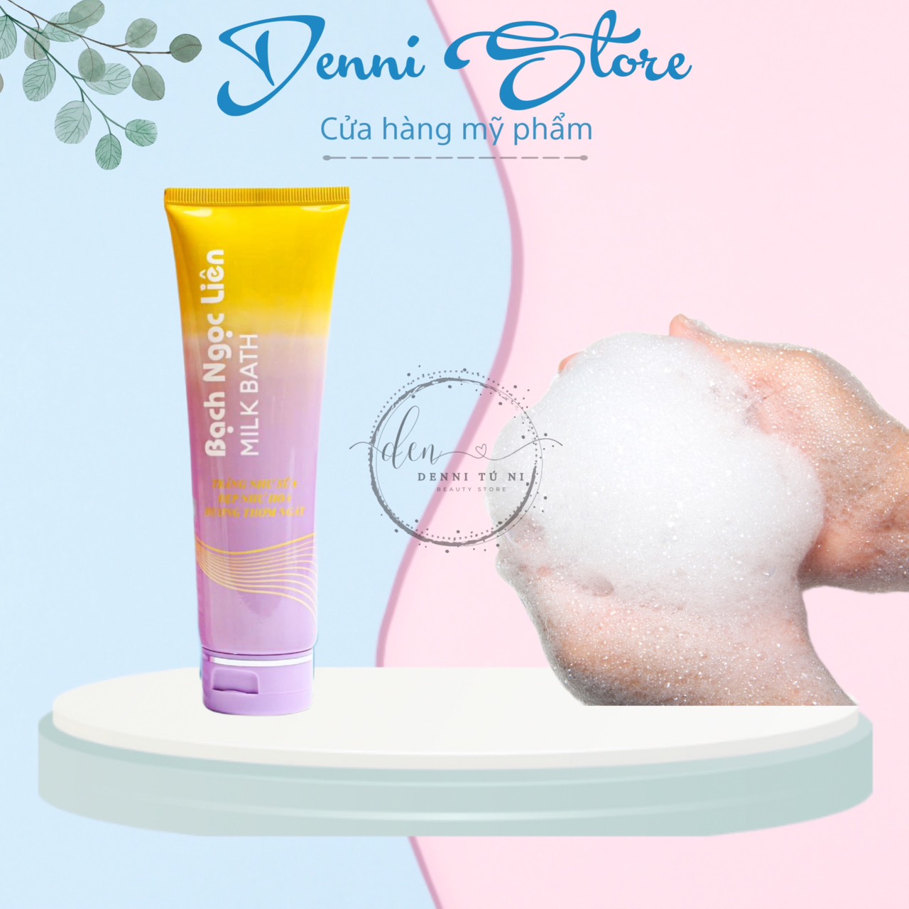 Tắm sữa Milk Bath Bạch Ngọc Liên Dưỡng Da 160g