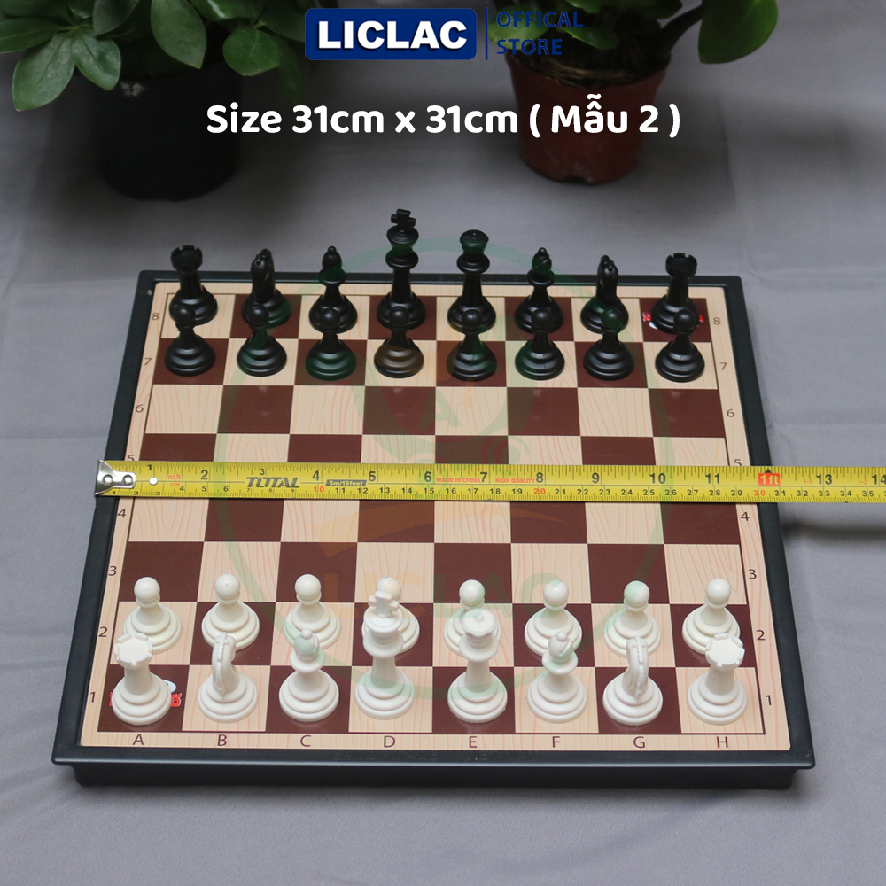 Magnetic chess set Sato large capacity, medium, small-premium chess pieces and box chessboard set-liquac